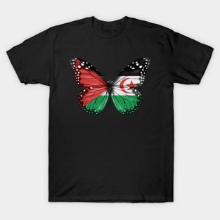 Western Saharan Flag  Butterfly - Gift for Western Saharan From Western Sahara T-Shirt